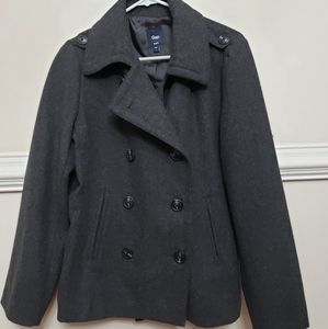 Dark Gray Women's Gap Peacoat
